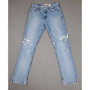 Vintage GAP Jeans Womens 6 Blue Original Fit‎ Distressed USA Made 90s Grunge